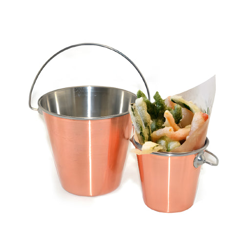 Mini Pail, Copper-Plated Stainless Steel