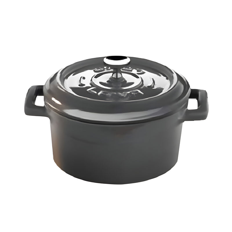 Mini Casserole Trendy Round, Grey Cast Iron