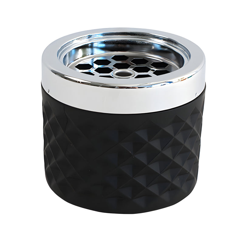 Windproof Ashtray, Black Matt Glass