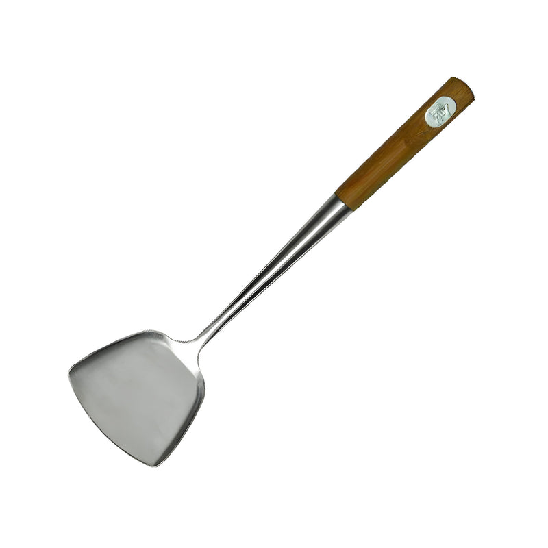 Wok Spatula, Steel with Bamboo Handle