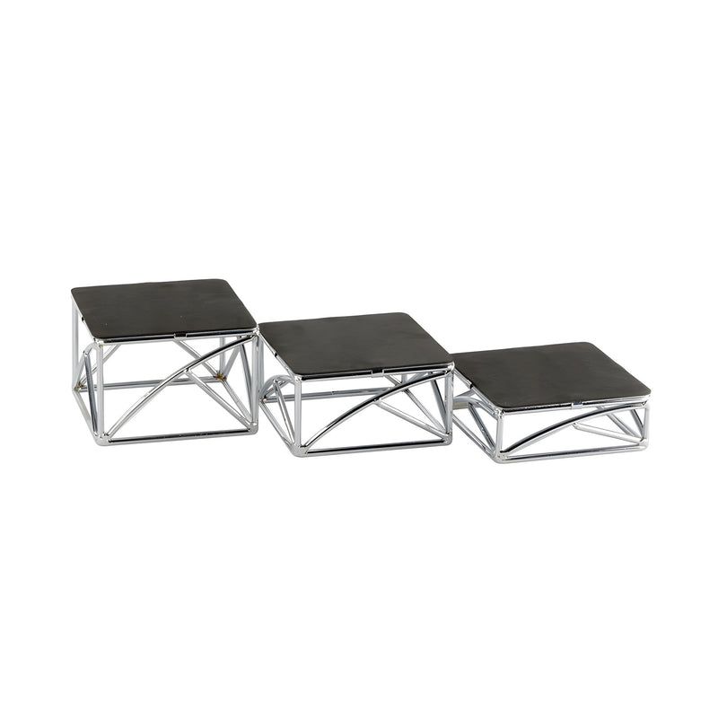 Non-Slip Buffet Riser, Chrome