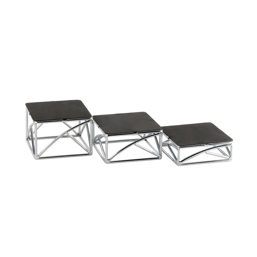 Non-Slip Buffet Riser, Chrome