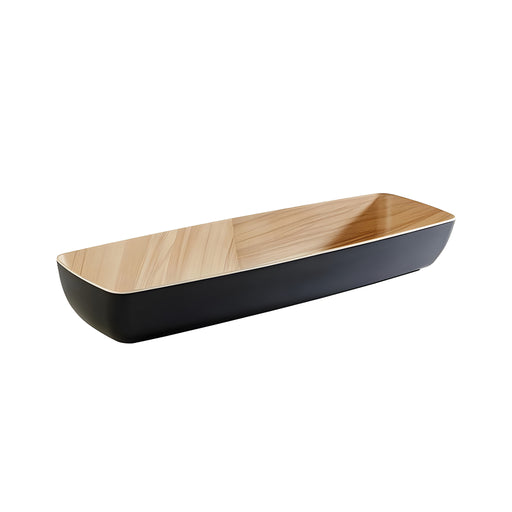 Frida GN 2/4 Bowl, Black/Bamboo Melamine