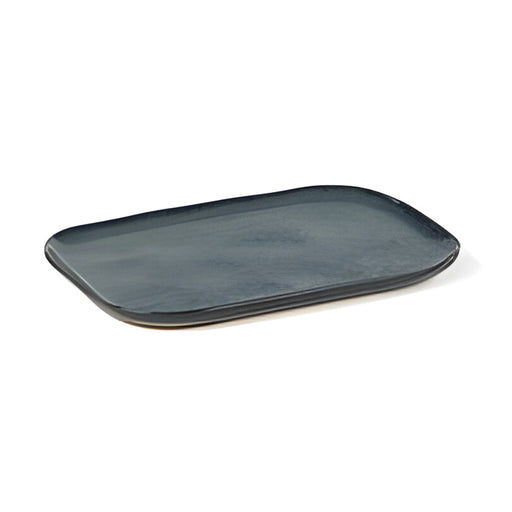 Merci Rectangular Plate Small, Blue/Grey