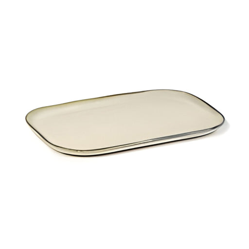 Merci Rectangular Plate, Ivory