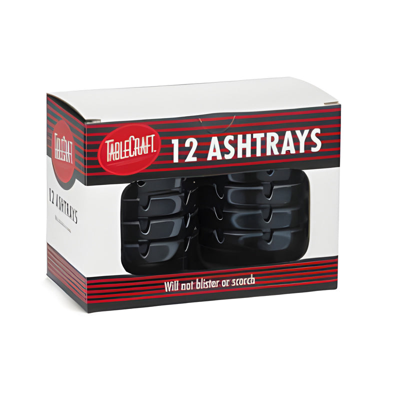 Melamine Ashtray, Black