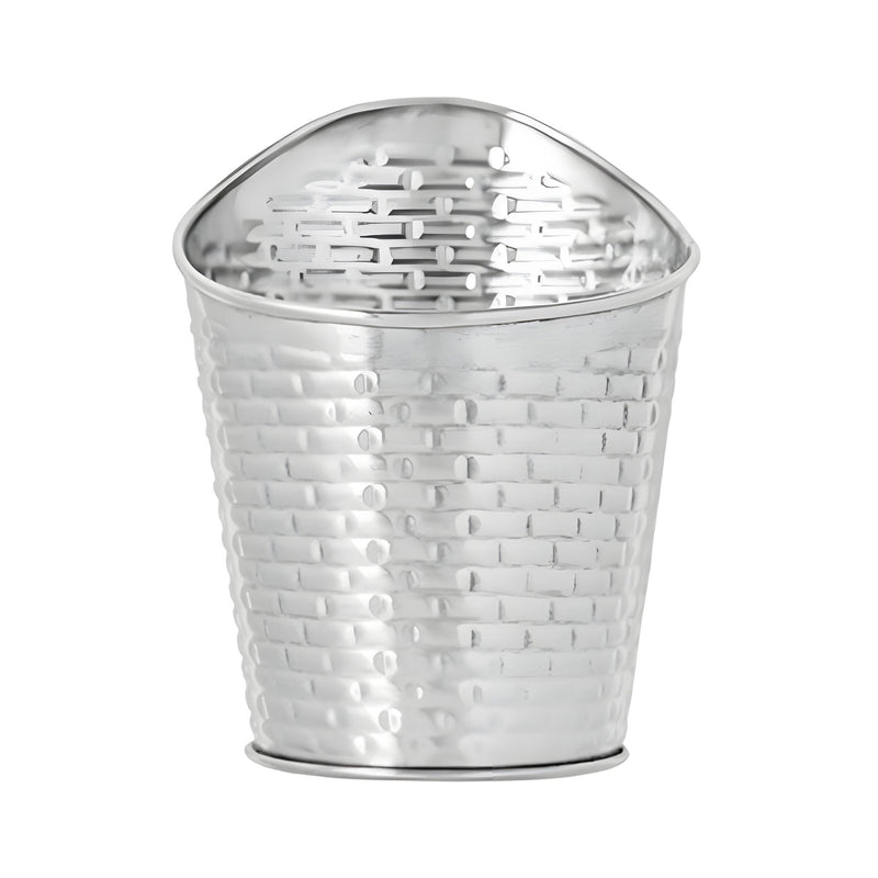 Brick House Slanted Round Fries Cup, Stainless Steel