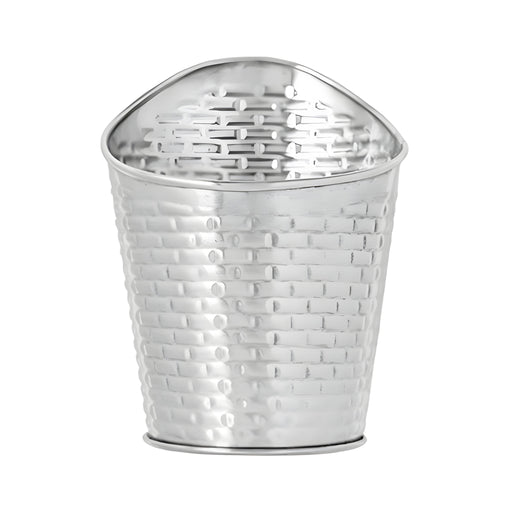 Brick House Slanted Round Fries Cup, Stainless Steel