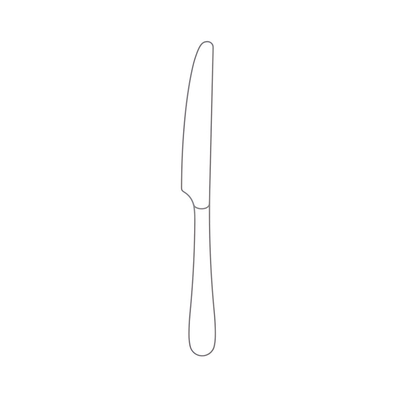 Mogano Satin Table Knife, Stainless Steel
