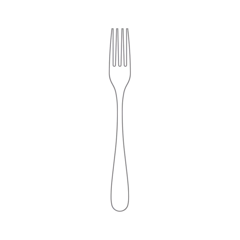 Mogano Satin Dessert Fork, Stainless Steel