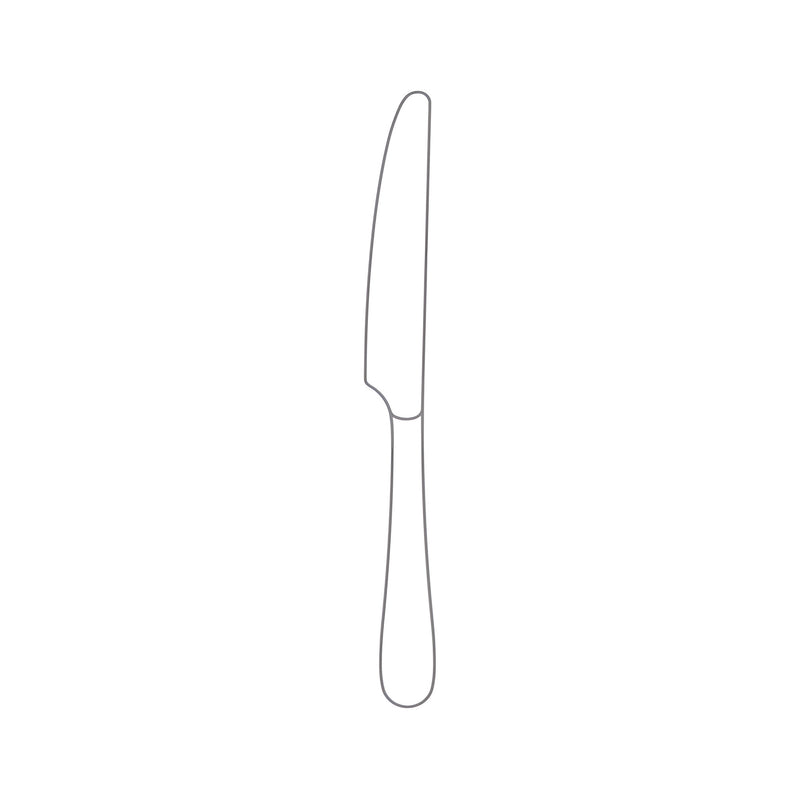 Mogano Satin Dessert Knife, Stainless Steel