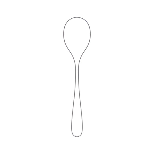 Mogano Satin Round Soup Spoon, Stainless Steel