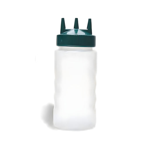 Tri Squeeze Bottle, Clear Polyethylene