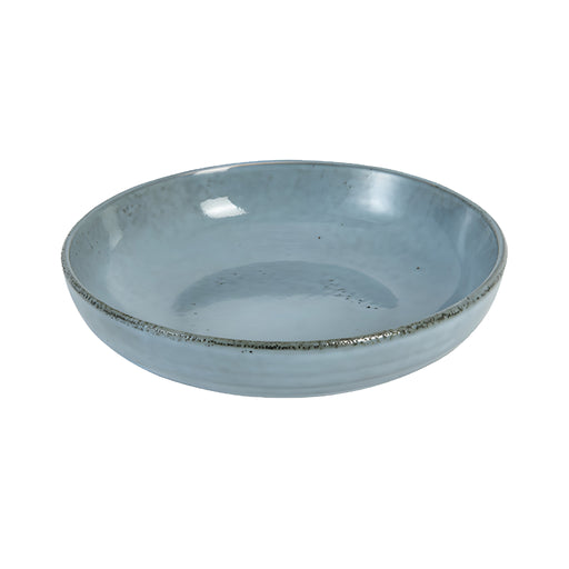 Sky Blue Deep Plate, Stoneware