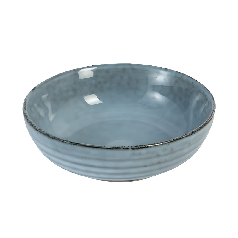 Sky Bowl, Blue Stoneware