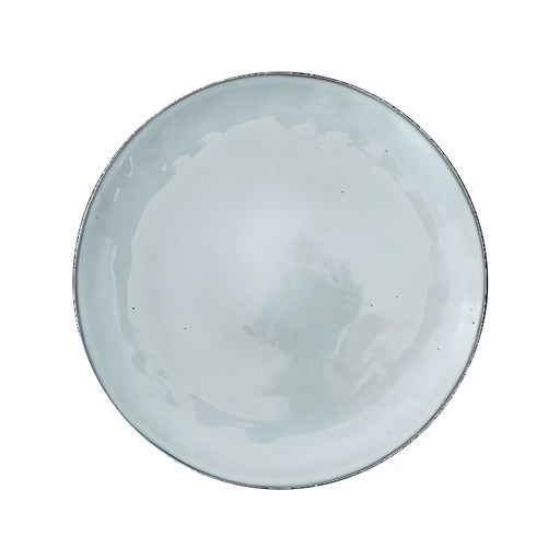 Sky Grey Flat Plate Large, Stoneware