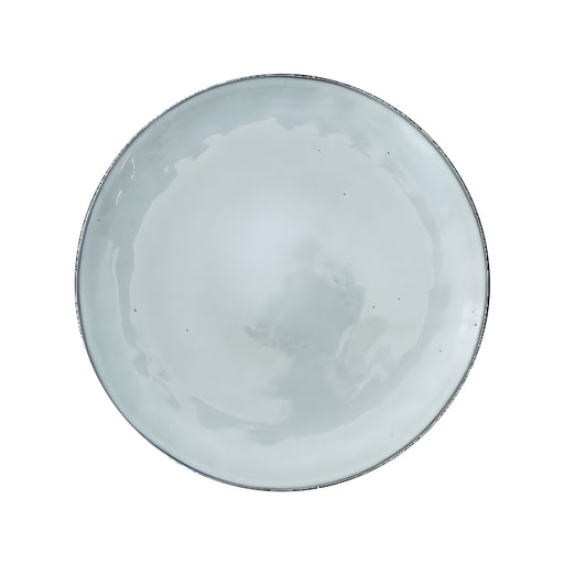 Sky Grey Flat Plate Small, Stoneware