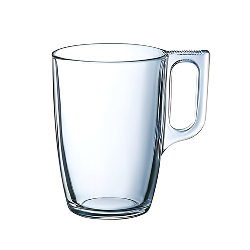 Voluto Mug, Tempered Clear Glass