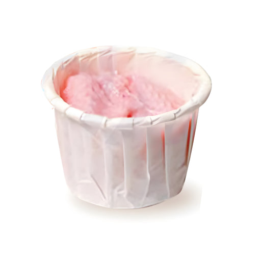 White Pleated Paper Ramekin 6cl, 5.4/4.0x3.5cm