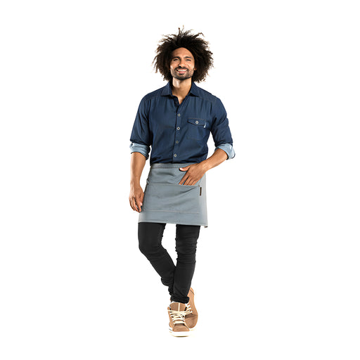 Base Denim Apron, Grey