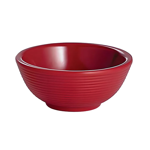 Ribbed Sauce Ramekin, Red Melamine