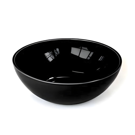 Tilt Large Black Ceramic Bowl
