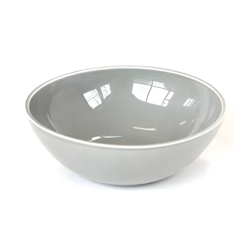 Tilt Large Light Grey Ceramic Bowl