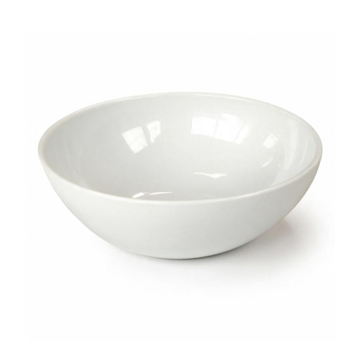 Tilt Large White Ceramic Bowl