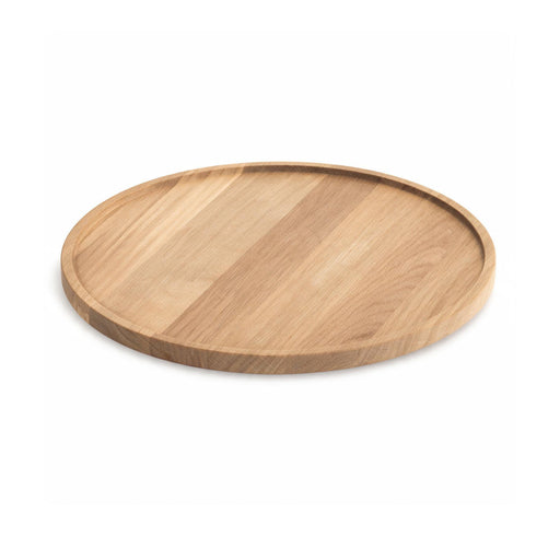 Tilt Large Round Oak Plinth