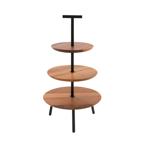 Alto Walnut Cake Stand