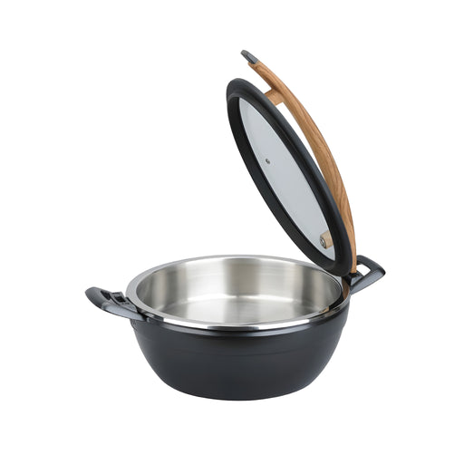 Artisan Round Casting Chafer with Wood Handle