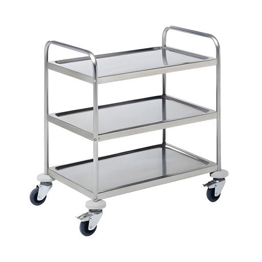 3-Tier Serving Trolley 93x61xH93.5cm, Stainless Steel