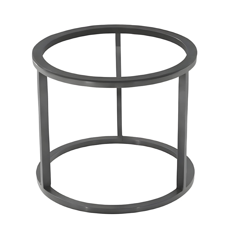Tilt Round Riser, Matt Black Powder-Coated Steel Medium