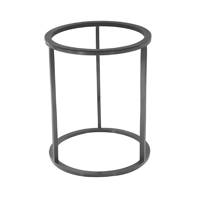 Tilt Round Riser, Matt Black Powder-Coated Steel Large