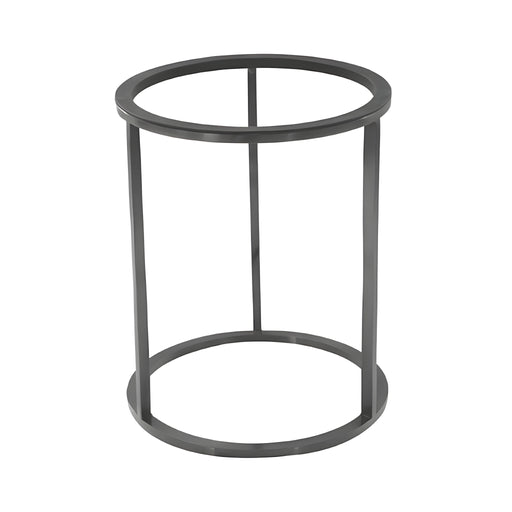 Tilt Round Riser, Matt Black Powder-Coated Steel Large