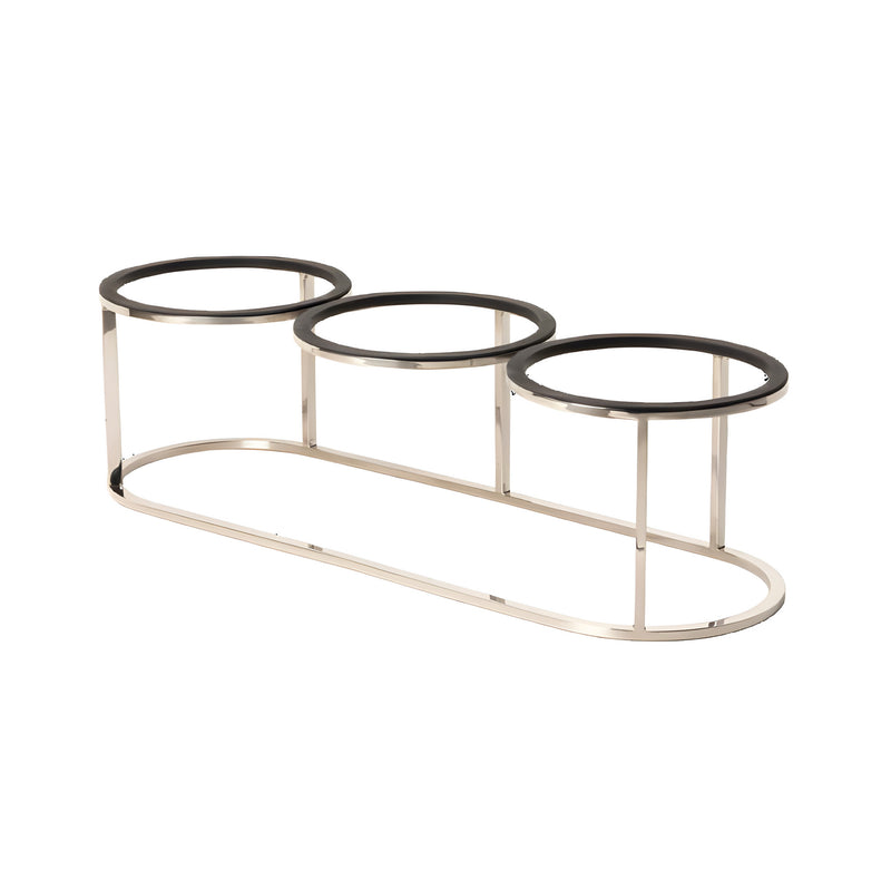 Tilt Triple Frame, Black Powder-Coated Stainless Steel