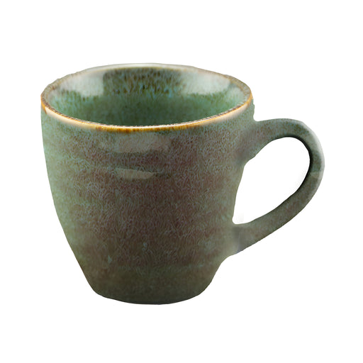 Sky Coffee Cup, Green Stoneware