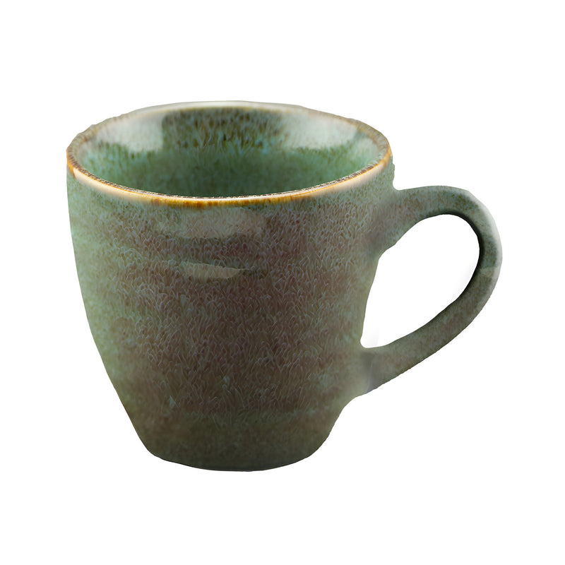 Sky Tea Cup, Green Stoneware