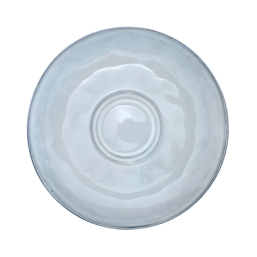 Sky Grey Saucer, Two Indents, Stoneware