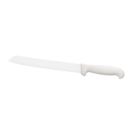 Bread Knife, Wavy Blade, White Handle
