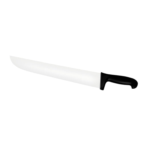 Butcher Knife Wide Blade Small, Black Nylon Handle