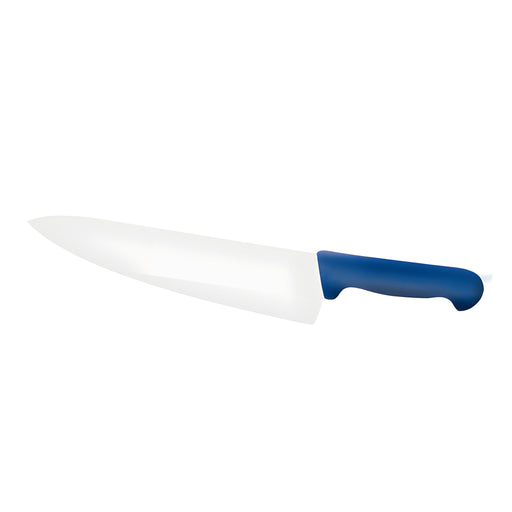 Chef's Knife Small, Wide Blade, Blue Handle