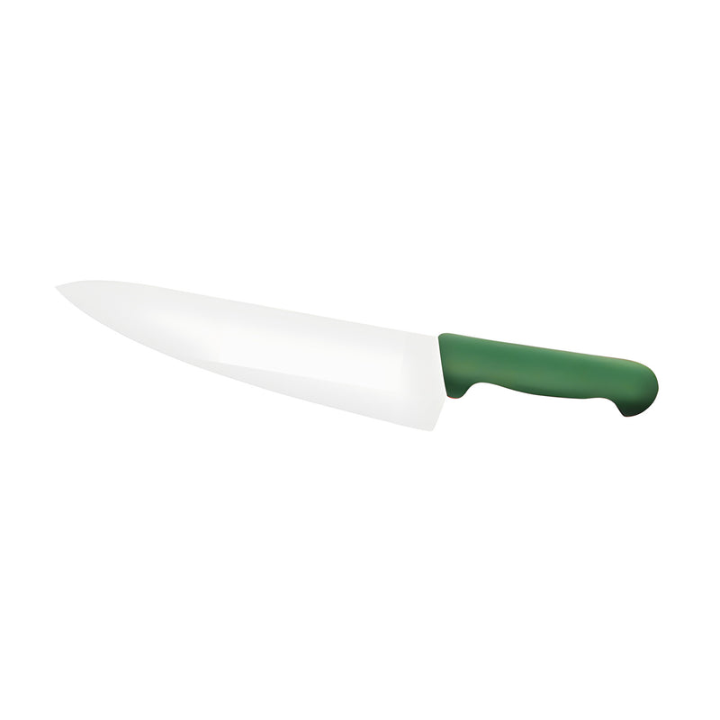Chef's Knife Wide Blade Large, Green Nylon Handle