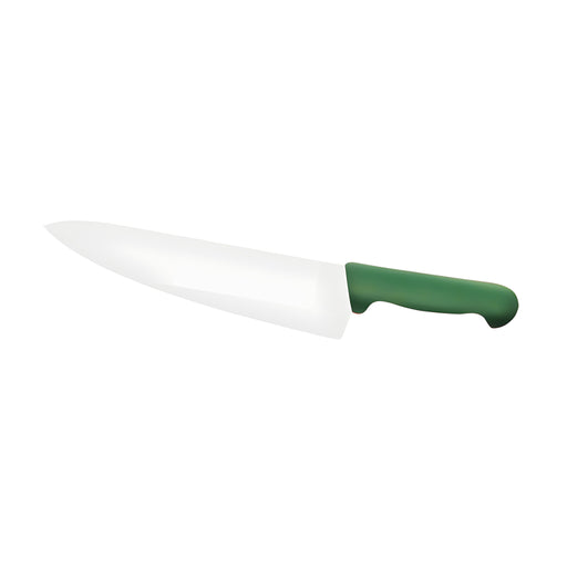 Chef's Knife Wide Blade Large, Green Nylon Handle