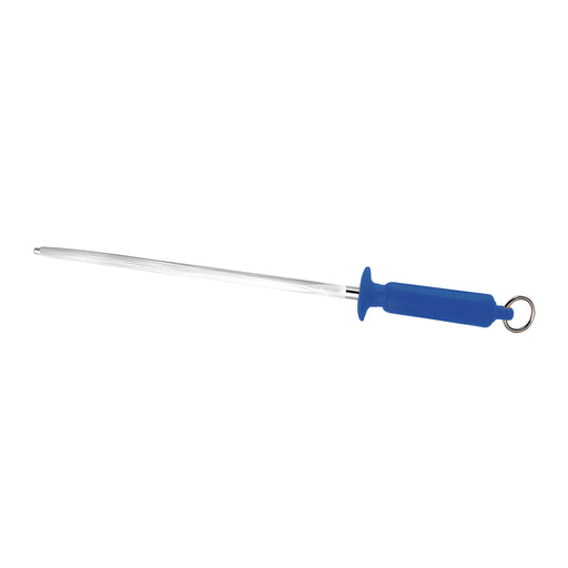 Sharpening Steel, Round, Blue Handle