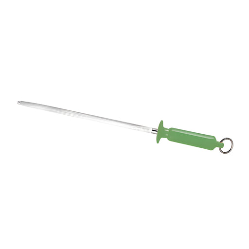 Sharpening Steel, Round, Green Handle