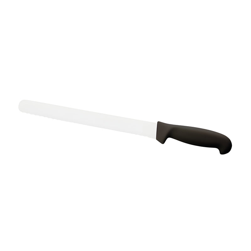 Slicing Knife Wavy Blade, Black Nylon Handle