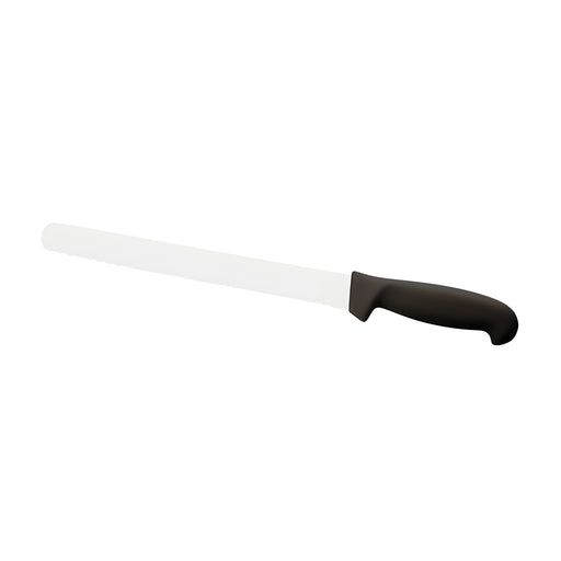 Slicing Knife Wavy Blade, Black Nylon Handle