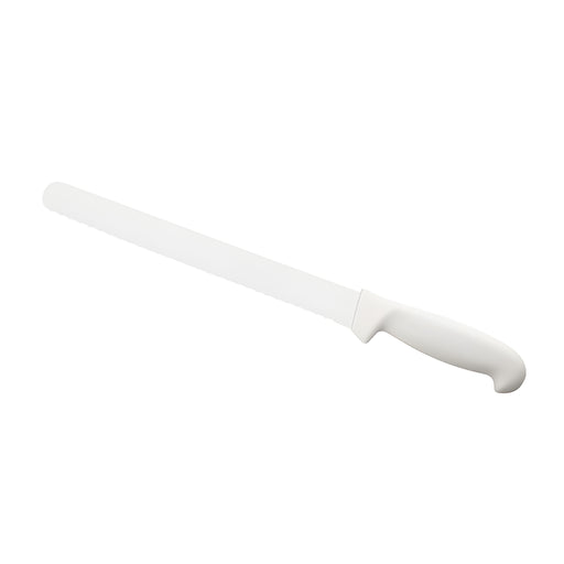 Slicing Knife, Wavy Blade, White Handle