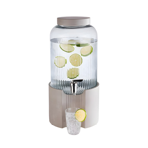 Element Beverage Dispenser, Glass with Concrete Base